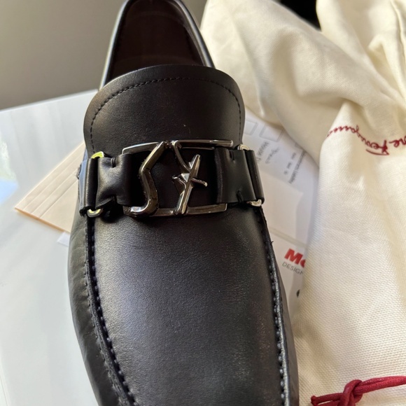 Salvatore Ferragamo Black Leather Bit-Detail Slip-On Loafers main image 4